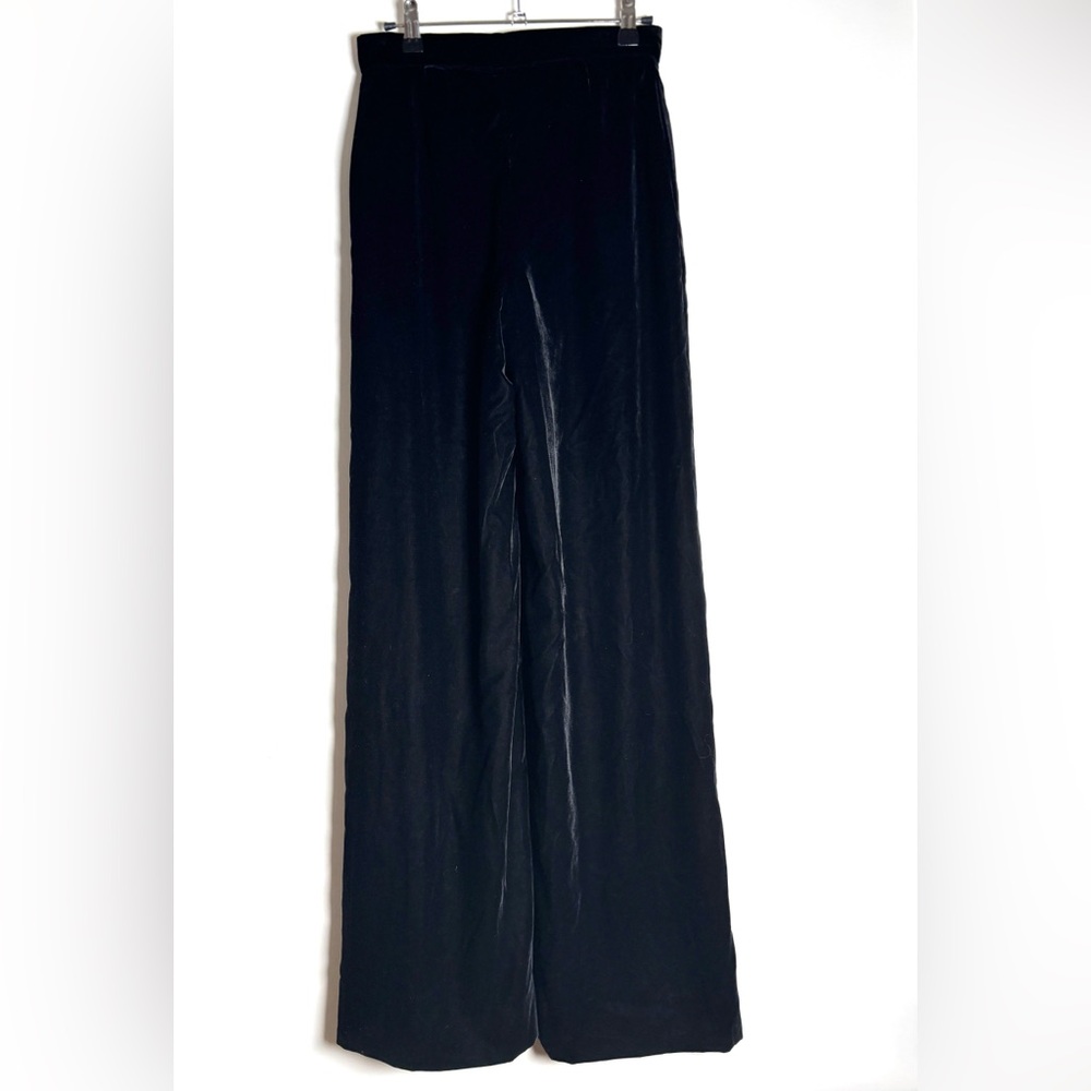 Vintage Chanel Velvet Wide Leg Pants Fall98 Quiet Luxury, Worn by Naomi Campbell